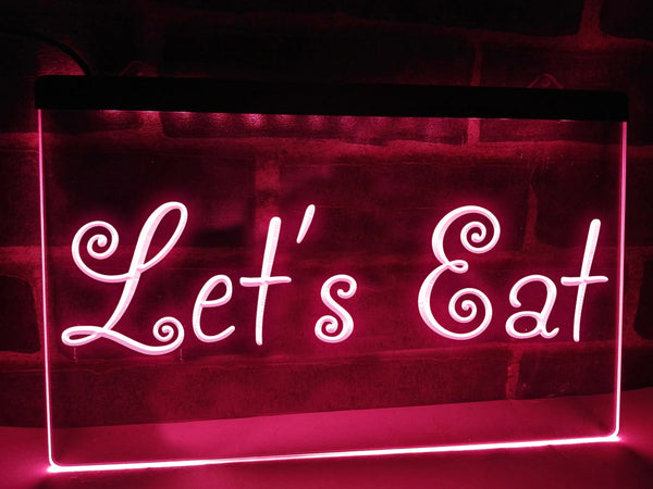 Let's Eat Illuminated LED Neon Sign – Dope Neons