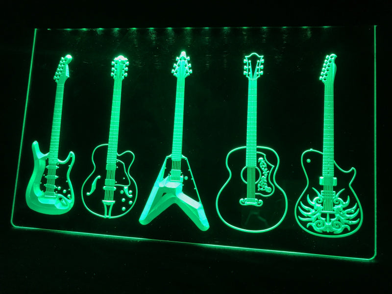 Guitar Line Up Illuminated Sign