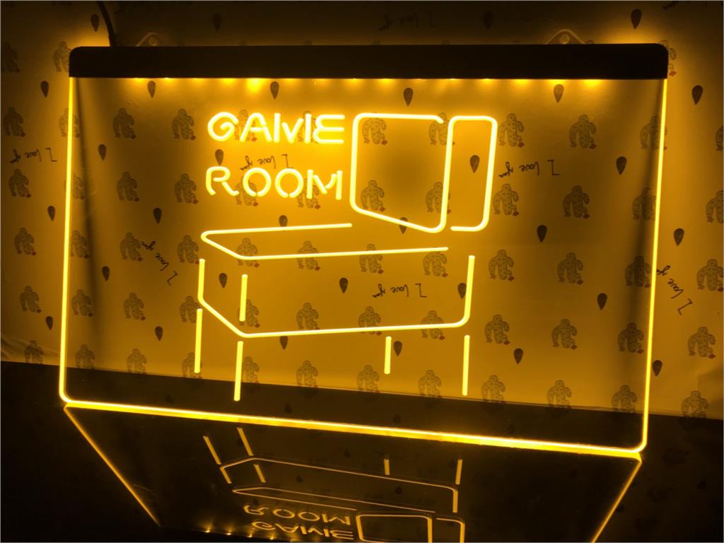 Game Room Pinball Illuminated Sign