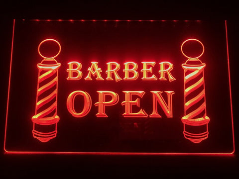 Image of Barbershop Open Illuminated Sign