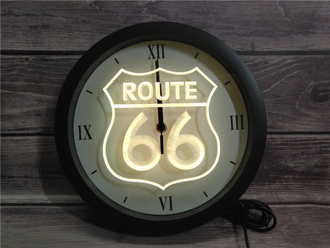 Image of Route 66 Bluetooth Controlled Wall Clock