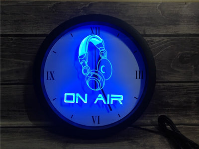 On Air Headset Bluetooth Controlled Wall Clock
