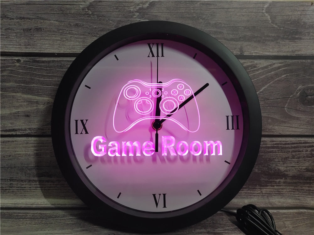 Game Room Bluetooth Controlled Wall Clock