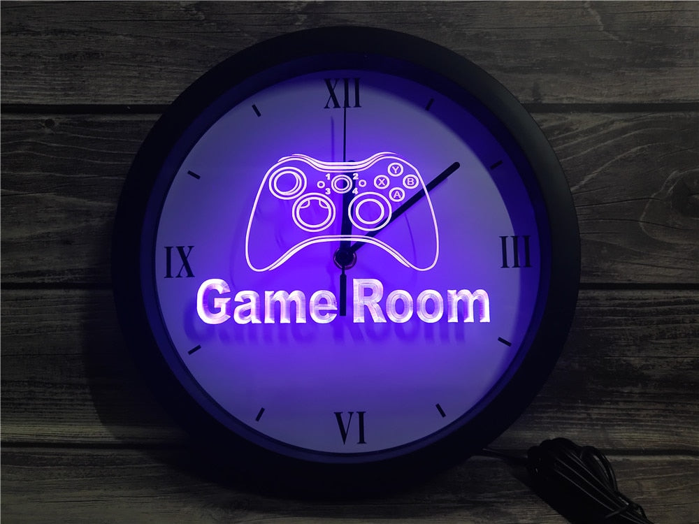 Game Room Bluetooth Controlled Wall Clock