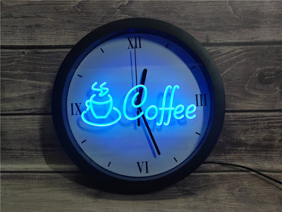 Coffee Shop Bluetooth Controlled Wall Clock