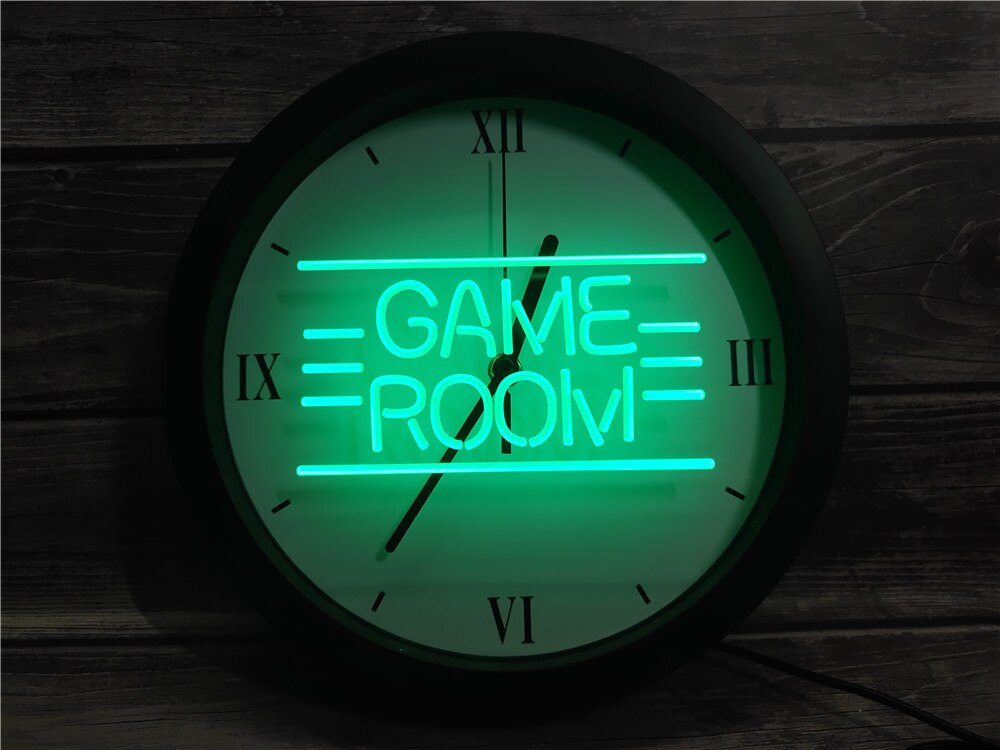 Retro Game Room Bluetooth Controlled Wall Clock