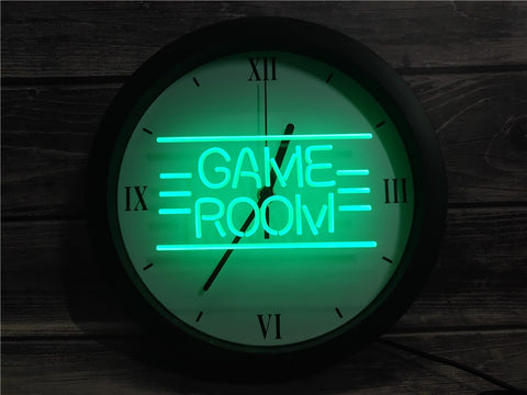 Image of Retro Game Room Bluetooth Controlled Wall Clock
