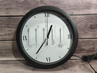 Guitar Line Up Bluetooth Controlled Wall Clock