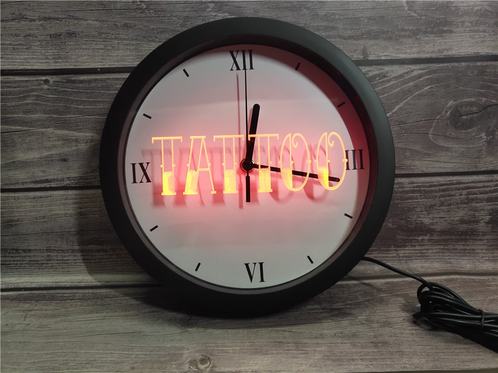 Tattoo Shop Bluetooth Controlled Wall Clock