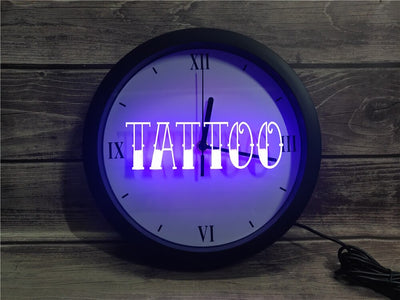Tattoo Shop Bluetooth Controlled Wall Clock