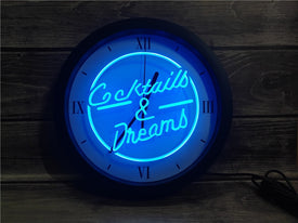 Cocktails & Dreams Bluetooth Controlled Wall Clock