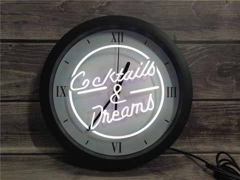 Cocktails & Dreams Bluetooth Controlled Wall Clock