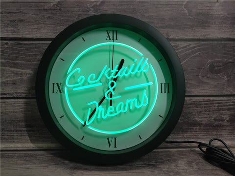 Cocktails & Dreams Bluetooth Controlled Wall Clock
