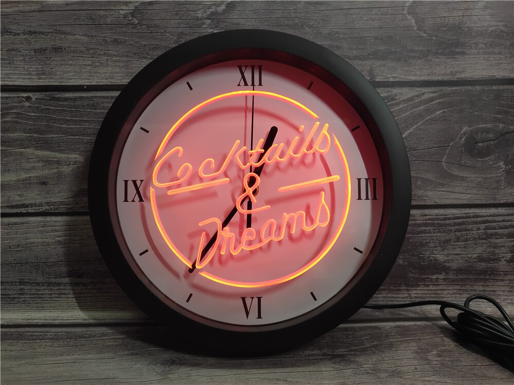 Cocktails & Dreams Bluetooth Controlled Wall Clock