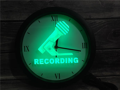 Recording Microphone Bluetooth Controlled Wall Clock