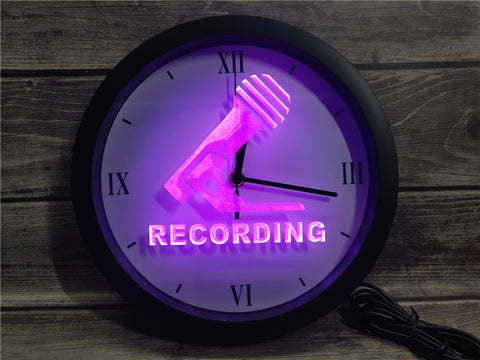 Recording Microphone Bluetooth Controlled Wall Clock