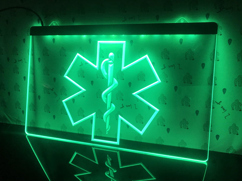 Medical Services Illuminated Sign