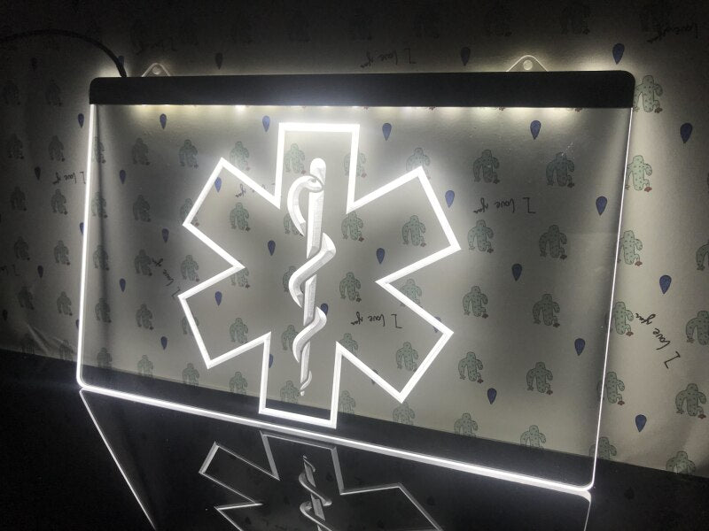 Medical Services Illuminated Sign