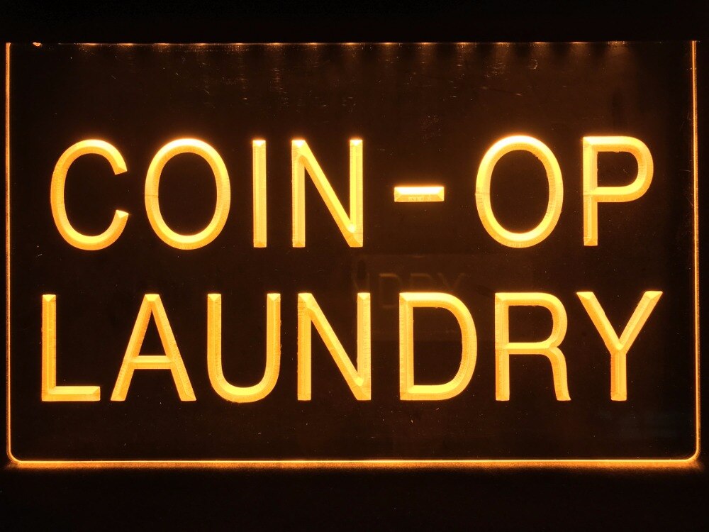 Coin-op Laundry Illuminated Sign