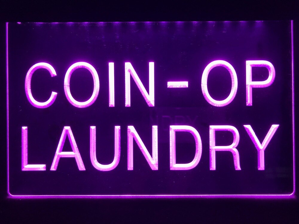 Coin-op Laundry Illuminated Sign