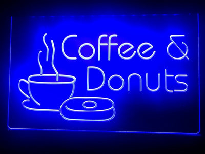 Coffee & Donuts Illuminated Sign