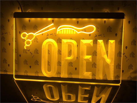 Image of Open Hairdressers Illuminated Sign