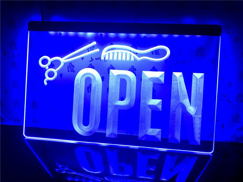 Image of Open Hairdressers Illuminated Sign
