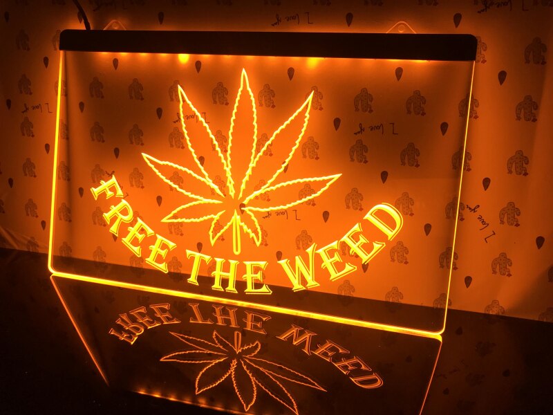 Free The Weed Illuminated LED Sign