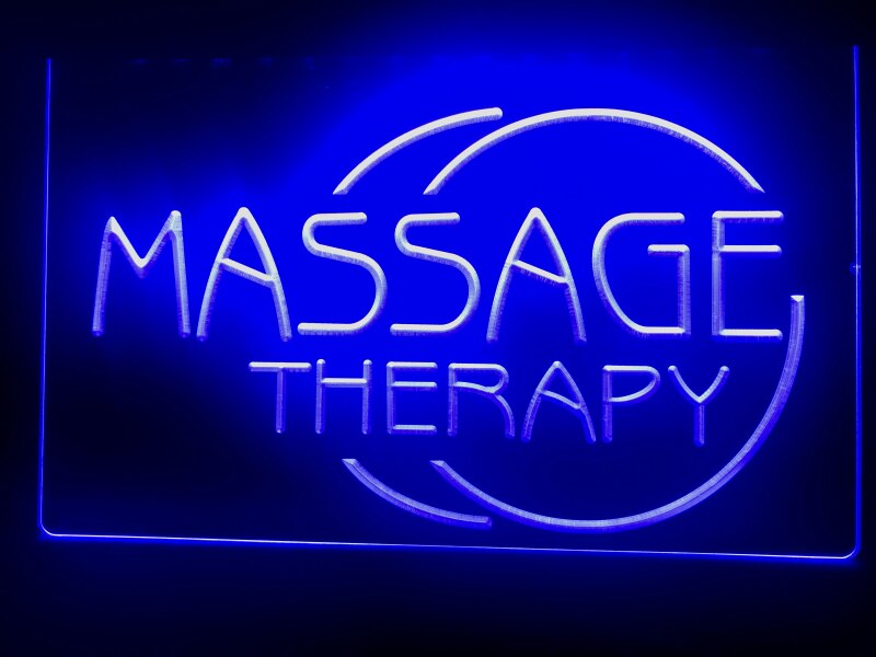 Massage Therapy Illuminated Sign