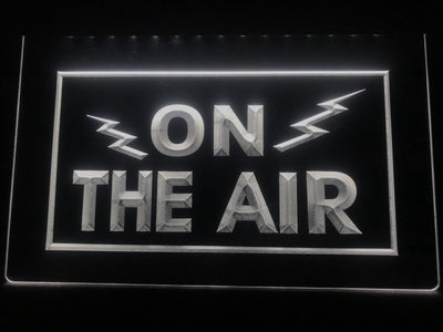 On The Air Radio Waves Illuminated Sign