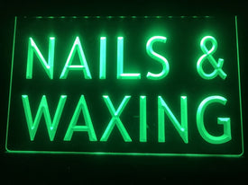 Nails & Waxing Beauty Salon Illuminated Sign