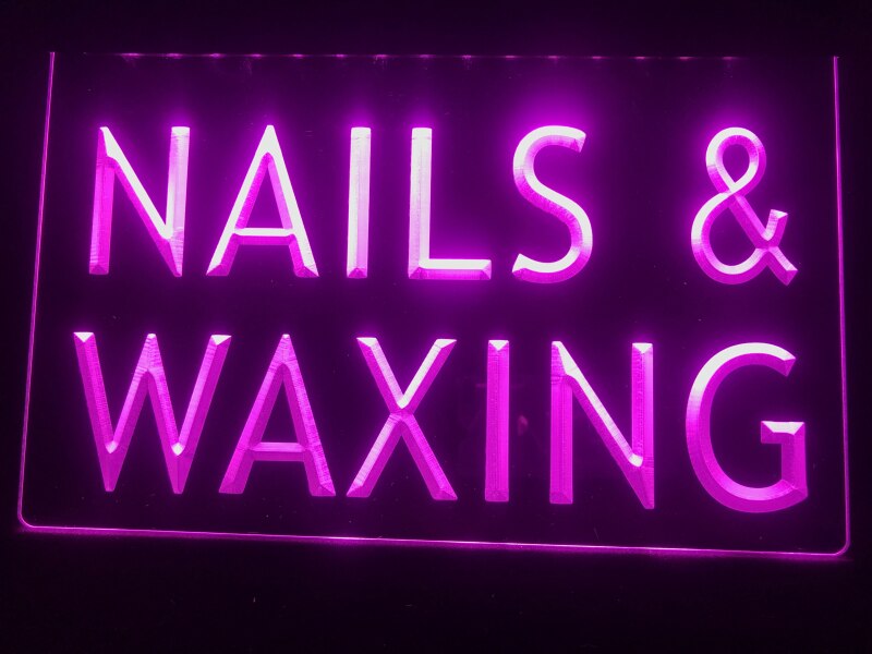 Nails & Waxing Beauty Salon Illuminated Sign