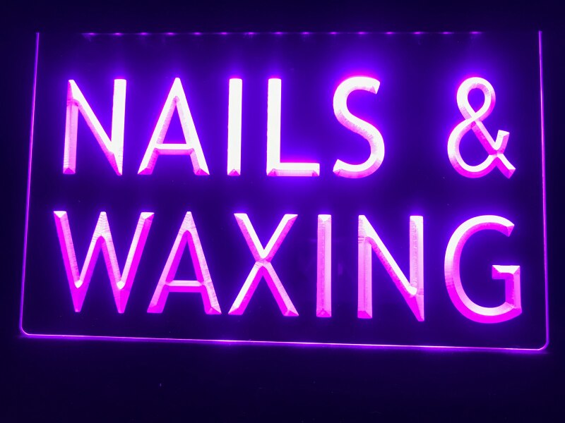 Nails & Waxing Beauty Salon Illuminated Sign