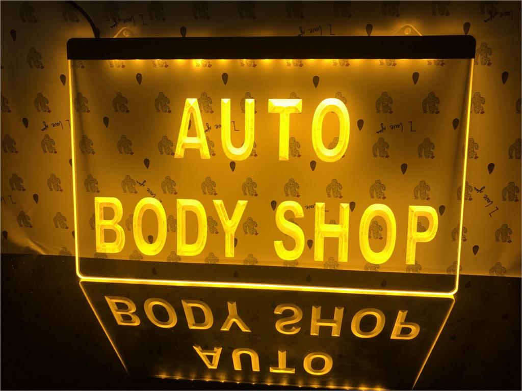Auto Body Shop Illuminated Sign