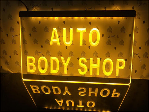 Image of Auto Body Shop Illuminated Sign