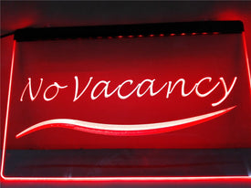 No Vacancy Illuminated Sign