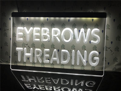 Eyebrows Threading Beauty Salon Illuminated Sign