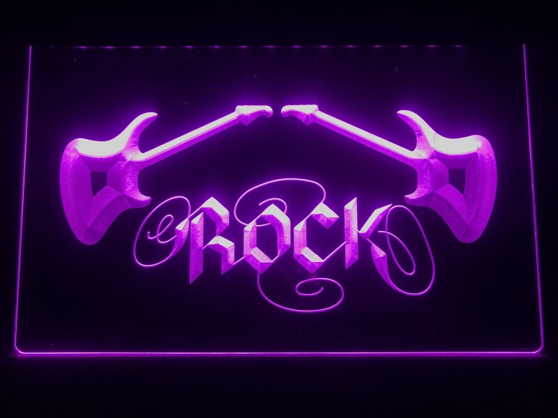 Rock n Roll Illuminated Sign