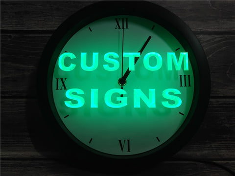 Image of Your Design - Custom Illuminated Wall Clock