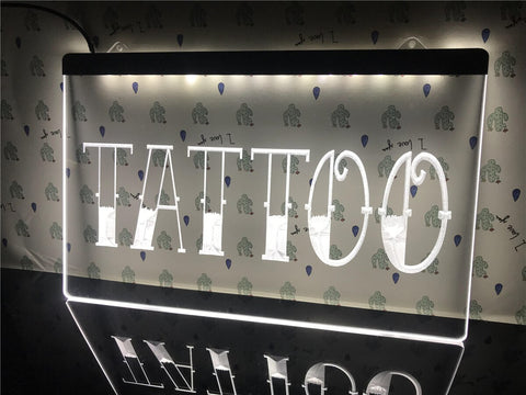 Image of Tattoo Shop Illuminated Sign