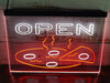 Open Pizza Two Tone Illuminated Sign