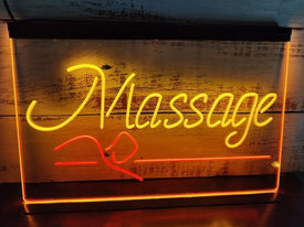Massage Therapy Two Tone Illuminated Sign