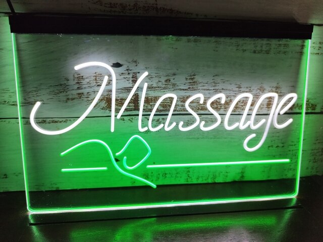 Massage Therapy Two Tone Illuminated Sign