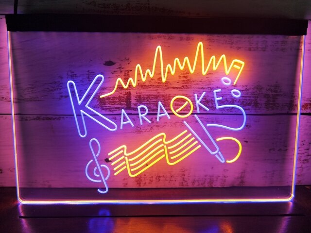 KARAOKE BAR ネオンサイン Amazon.co.jp: Dracey カラオケナイトネオンサイン、LEDカラオケ