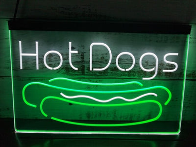 Hot Dogs Two Tone Illuminated Sign