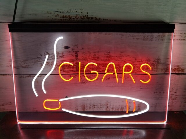 Cigar Shop Two Tone Illuminated Sign