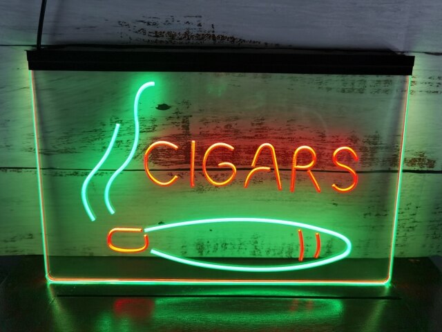 Cigar Shop Two Tone Illuminated Sign