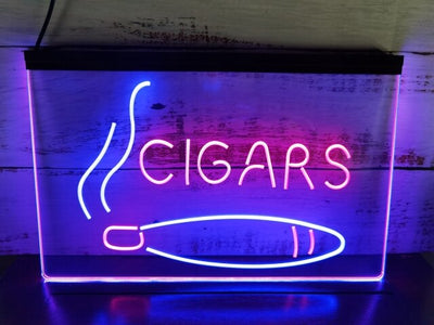 Cigar Shop Two Tone Illuminated Sign