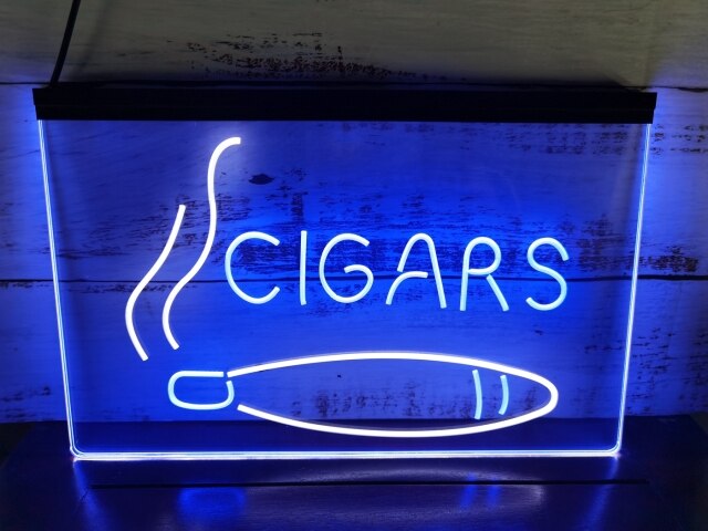 Cigar Shop Two Tone Illuminated Sign