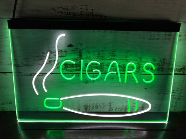Cigar Shop Two Tone Illuminated Sign